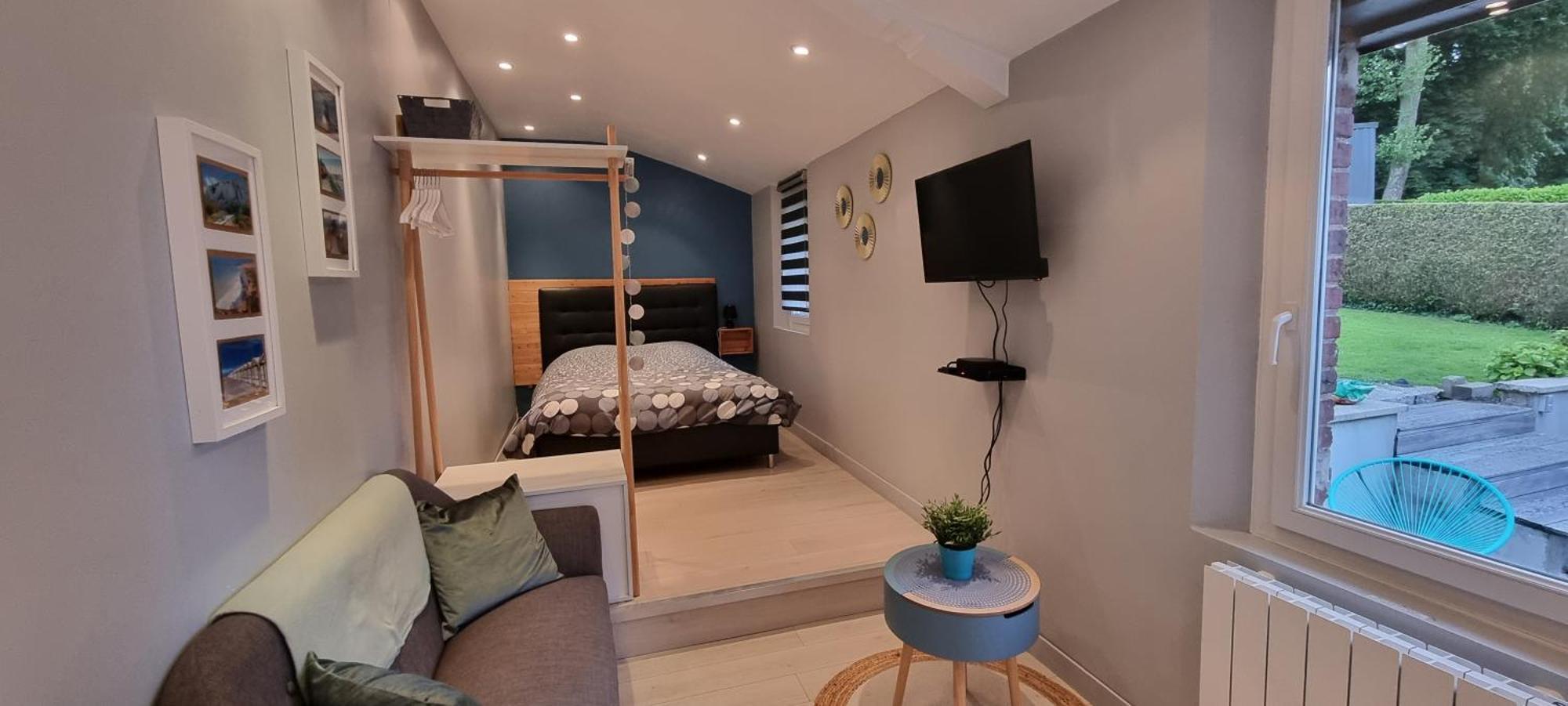 Studio Independant Avec Terrasse Vue Jardin Beauchamps  Kamer foto